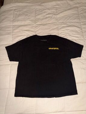 Grateful Black Short-Sleeve Tee - Men's Casual Shirt